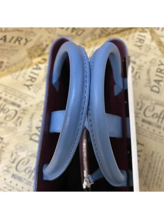 Fendi Handbag Toujour Shoulder Light Blue Formal Travel - Picture 5 of 13